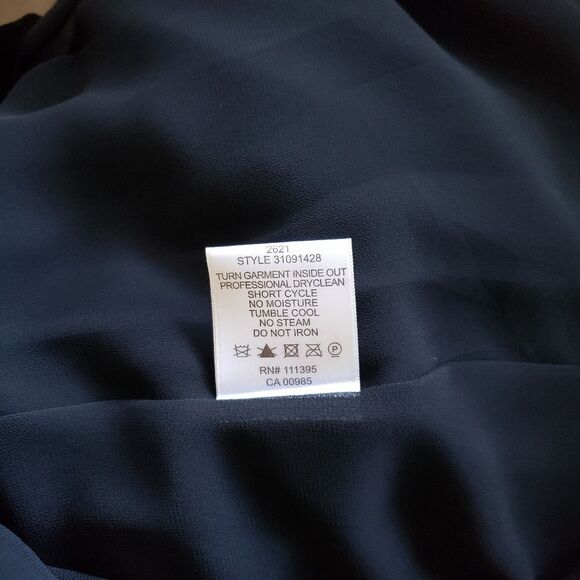 Tory Burch Thora Velvet Sleeveless Round Neck Embellished Belted Dress Size 8 - Picture 13 of 13